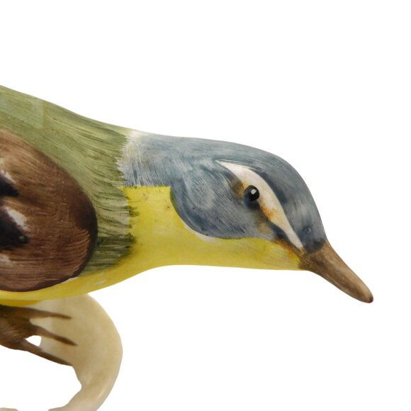 Vintage Goebel Yellow Wagtail Bird Figurine W. Germany Bisque Porcelain - Picture 2 of 8